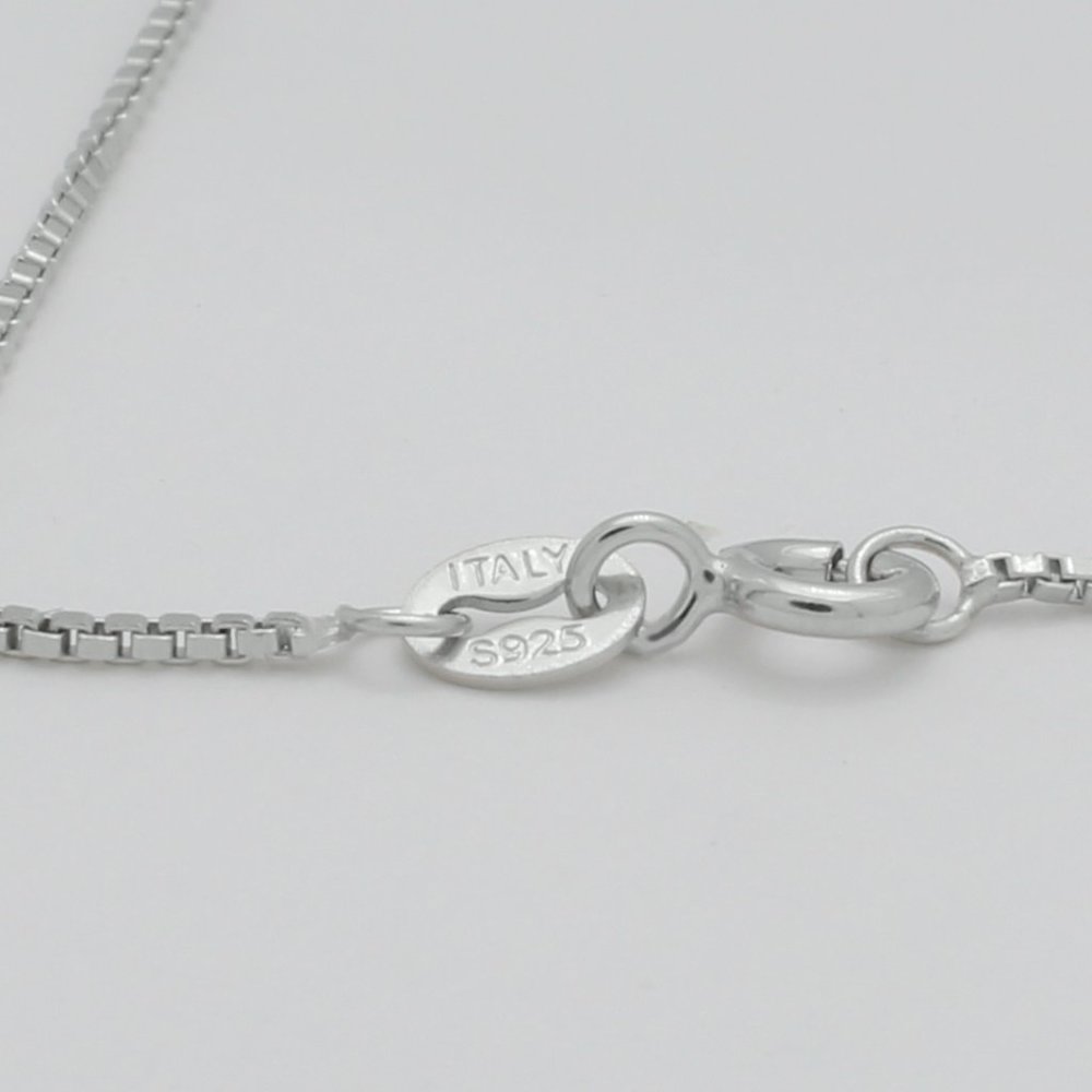 Topaz Sterling Silver Italian Chain Necklace - Picture 3 of 3
